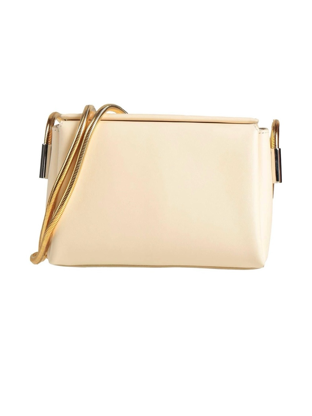 Marni Cream Crossbody Bag with Gold Chain Strap